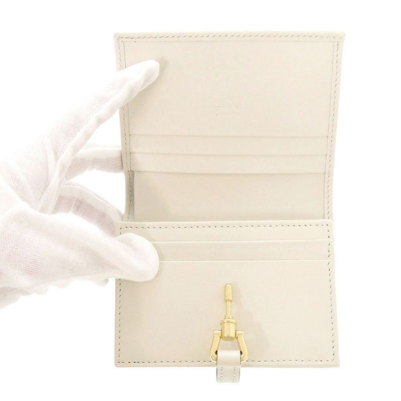 GUCCI Jack-1961 645536 Leather Ivory Bifold Wallet 1093 GUCCI