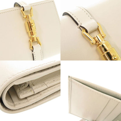 GUCCI Jack-1961 645536 Leather Ivory Bifold Wallet 1093 GUCCI