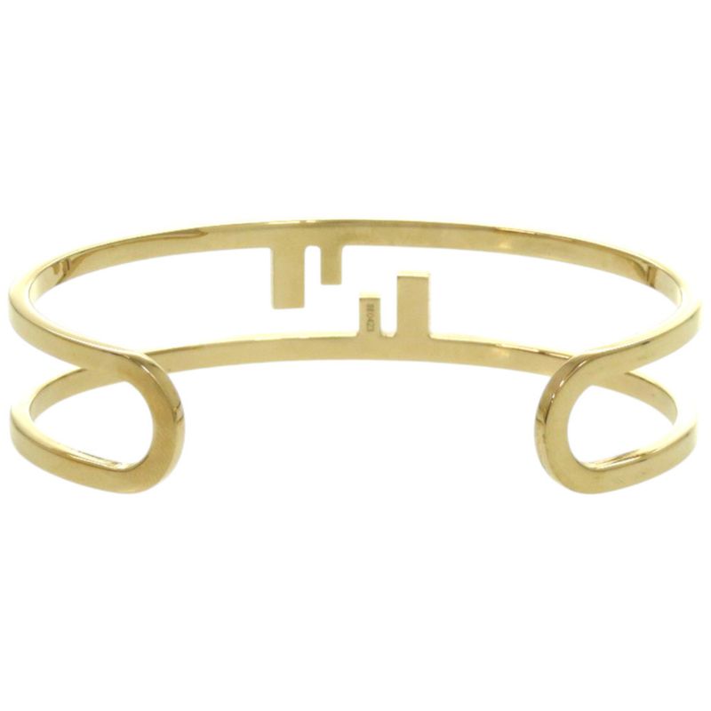 FENDI FF Logo O-rock Metal Gold Bangle 0231 FENDI