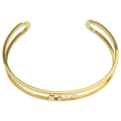 FENDI FF Logo O-rock Metal Gold Bangle 0231 FENDI