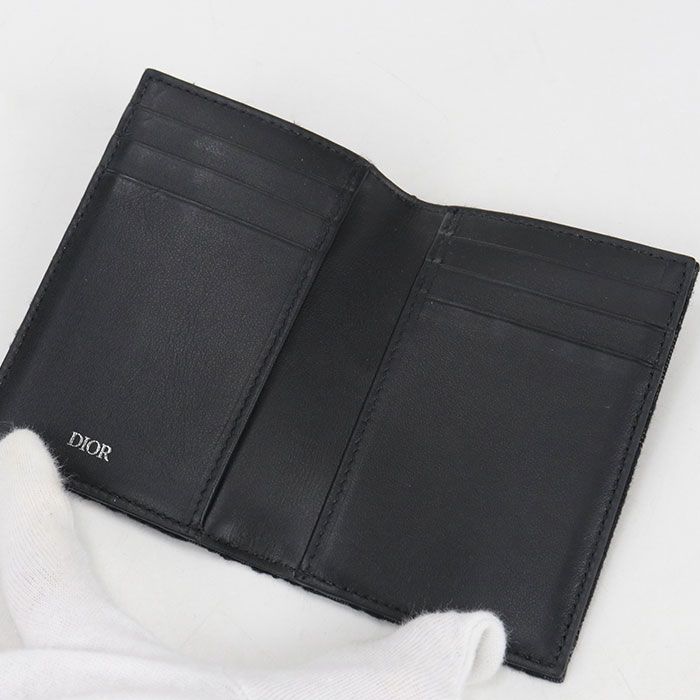 DIOR Bifold Card Holder DIOR Oblique 2esch138yse Card Case Jacquard Men's