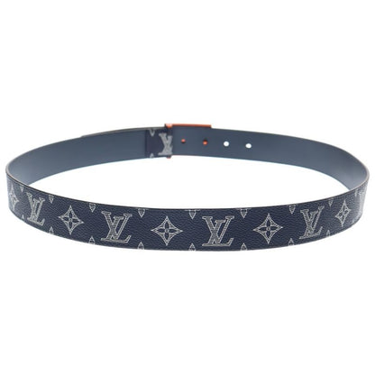 Louis Vuitton Sainteur Metropole Monogram -canvas Belt Navy- Leather M0049t