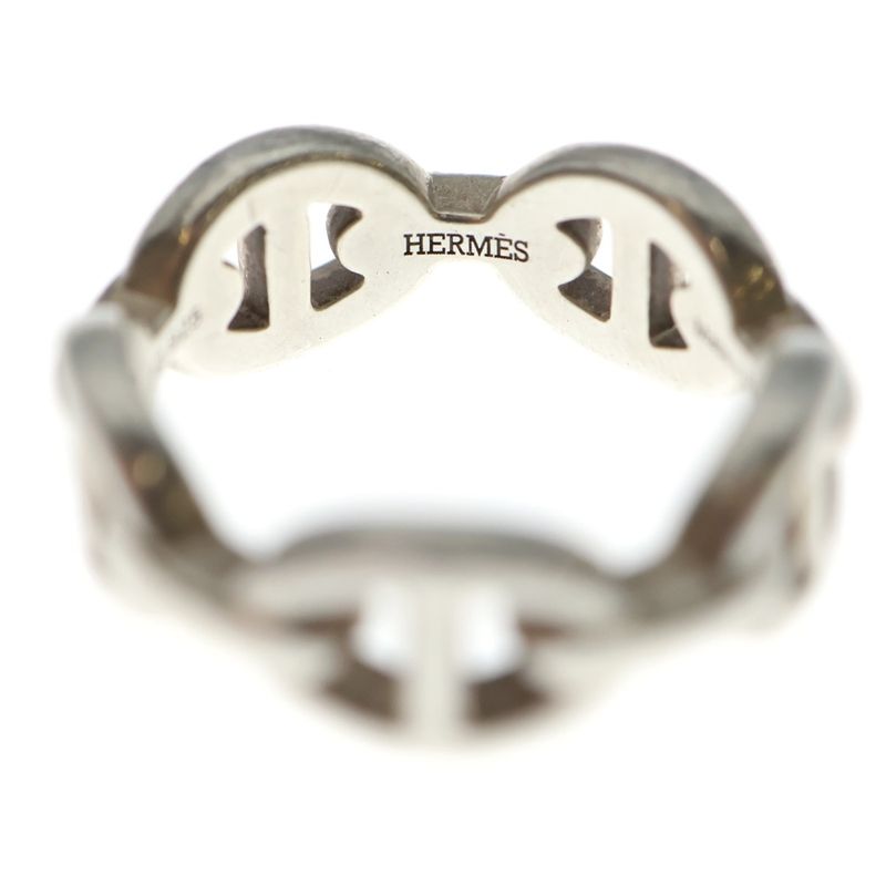 HERMES Chaine D'ancre PM Ring Silver