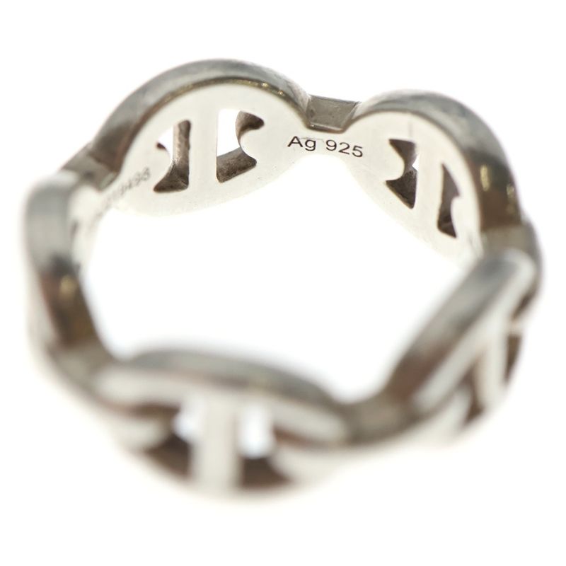 HERMES Chaine D'ancre PM Ring Silver