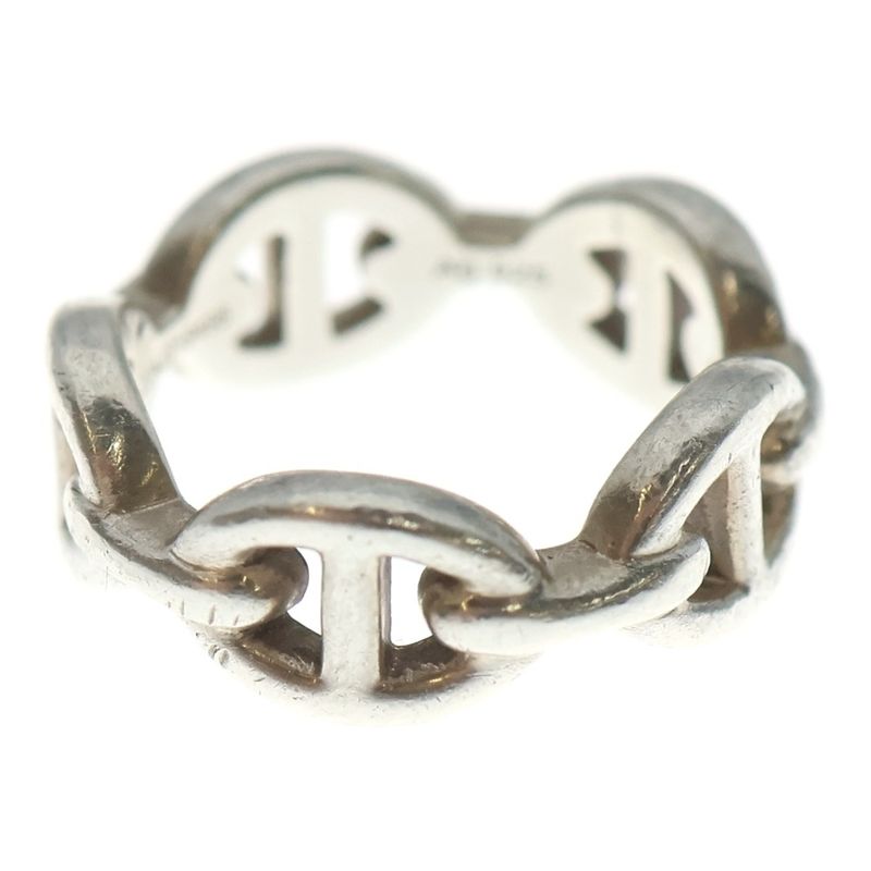 HERMES Chaine D'ancre PM Ring Silver