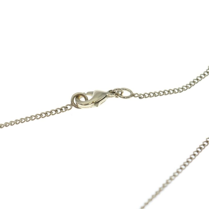 CHANEL Coco Mark Matelasse Plate Necklace Gold