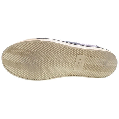 CELINE Canvas Low Cut Sneakers Black White 190010900
