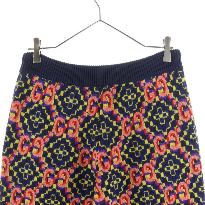GUCCI Double G Jacquard Knit Long Pants Multicolor - 675999 Xkb4v
