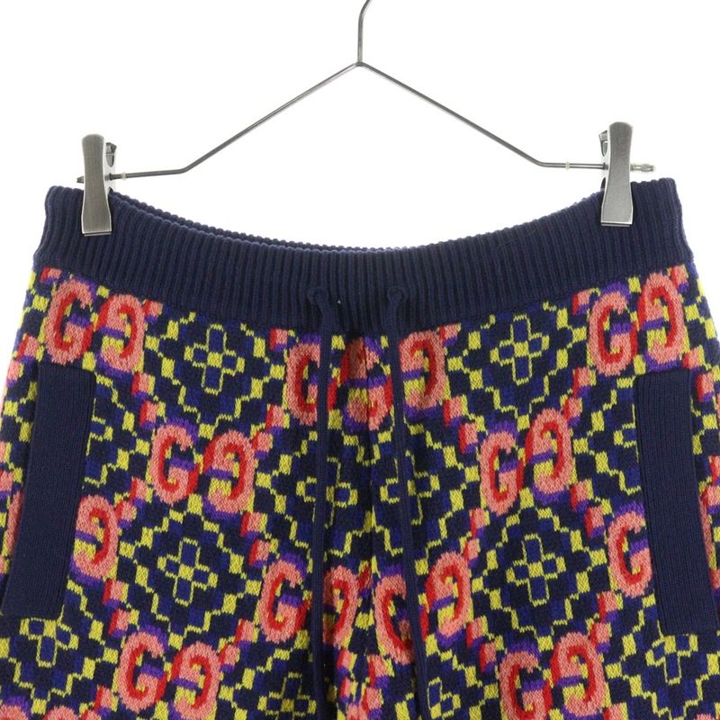 GUCCI Double G Jacquard Knit Long Pants Multicolor - 675999 Xkb4v