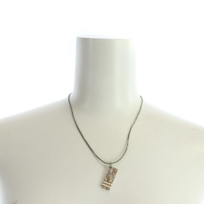 Christian DIOR Necklace Accessories - Pendant Logo Trotter - Silver Pink • GY11