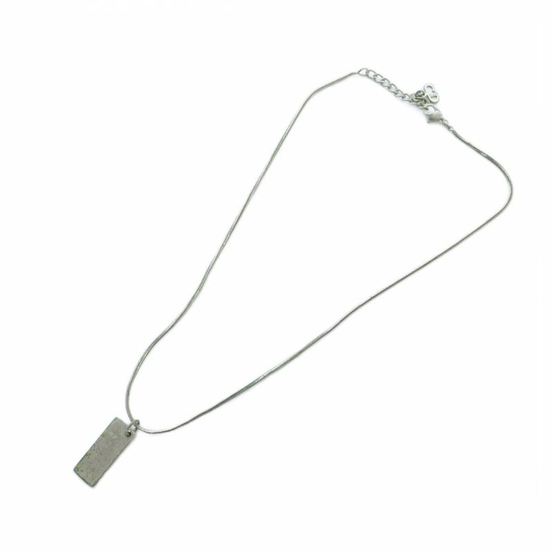 Christian DIOR Necklace Accessories - Pendant Logo Trotter - Silver Pink • GY11