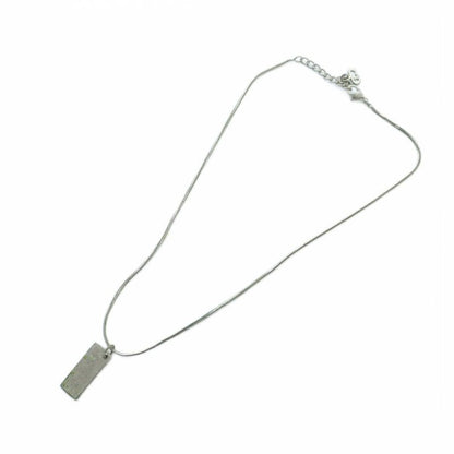 Christian DIOR Necklace Accessories - Pendant Logo Trotter - Silver Pink • GY11