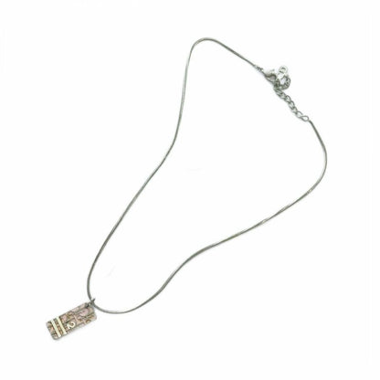 Christian DIOR Necklace Accessories - Pendant Logo Trotter - Silver Pink • GY11