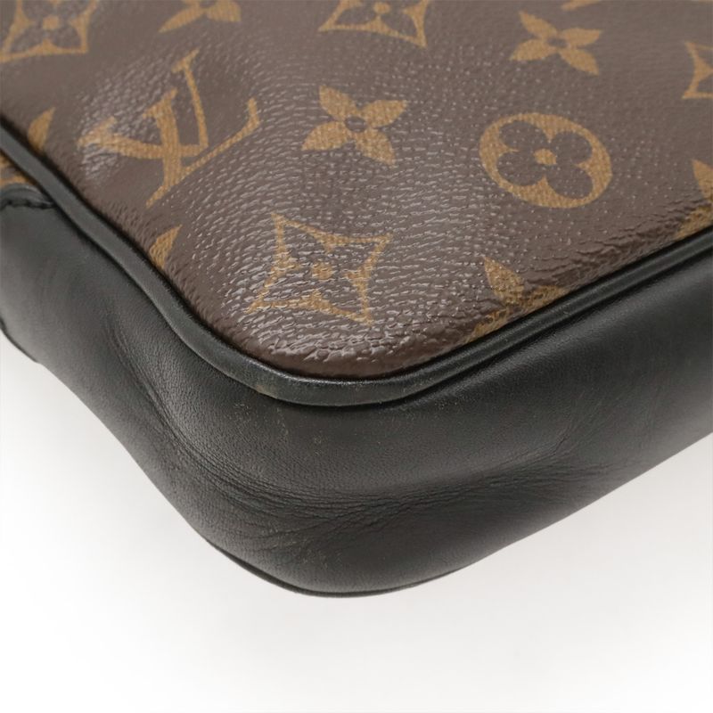 Louis Vuitton Monogram Macassar Bus MM Shoulder Bag Messenger Bag Crossbody