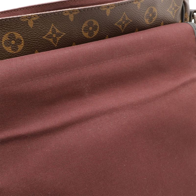 Louis Vuitton Monogram Macassar Bus MM Shoulder Bag Messenger Bag Crossbody