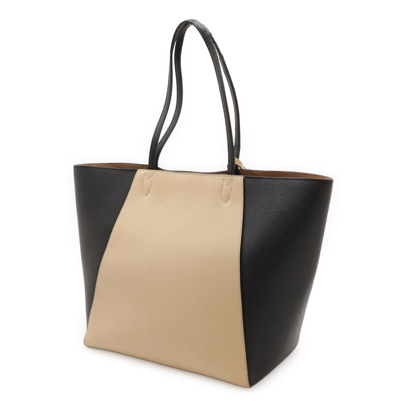 Louis Vuitton Lockmi Cabas Tote Bag Shoulder Bag Twist Lock Bicolor Vanille