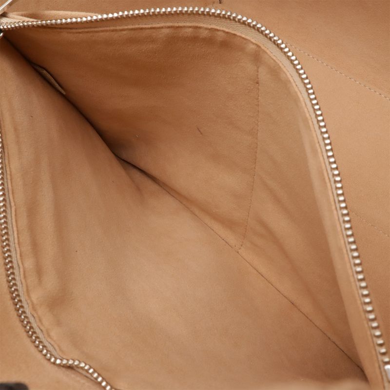 Louis Vuitton Lockmi Cabas Tote Bag Shoulder Bag Twist Lock Bicolor Vanille