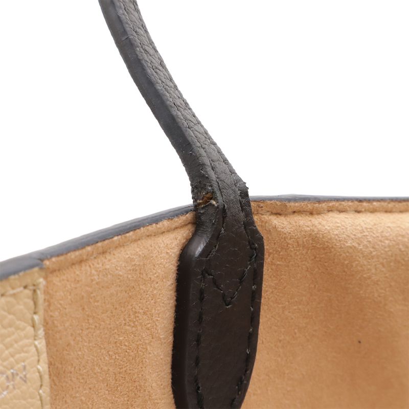 Louis Vuitton Lockmi Cabas Tote Bag Shoulder Bag Twist Lock Bicolor Vanille