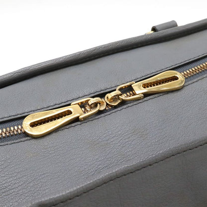 LOEWE Amazona 35 Anagram Handbag Mini Boston Bag Leather Blue-grey Gold Hardware