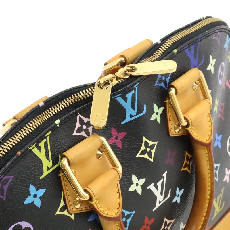 Louis Vuitton Monogram Multicolor - Alma Handbag Studded Noir Black M92646