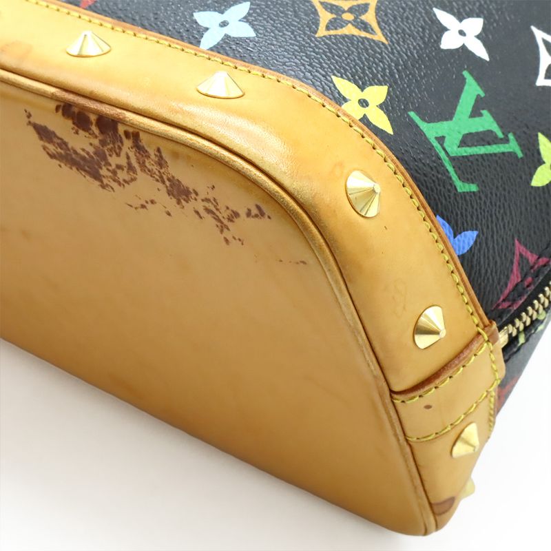 Louis Vuitton Monogram Multicolor - Alma Handbag Studded Noir Black M92646