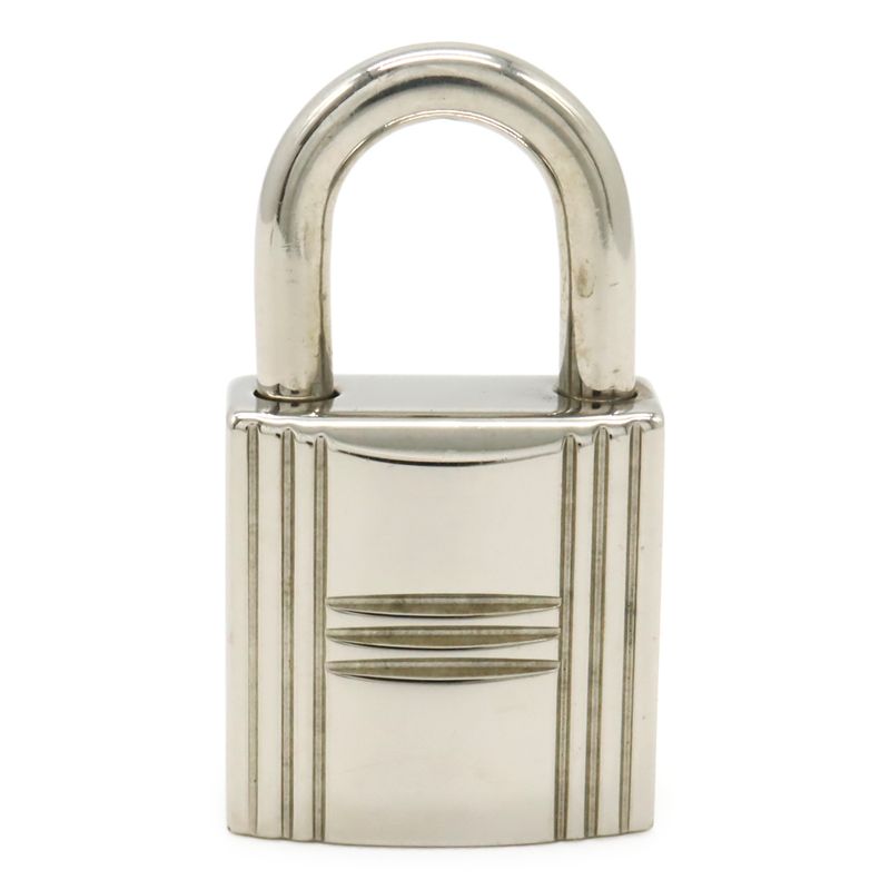 HERMES Cadena Padlock No.100 Key With Key Metal Silver