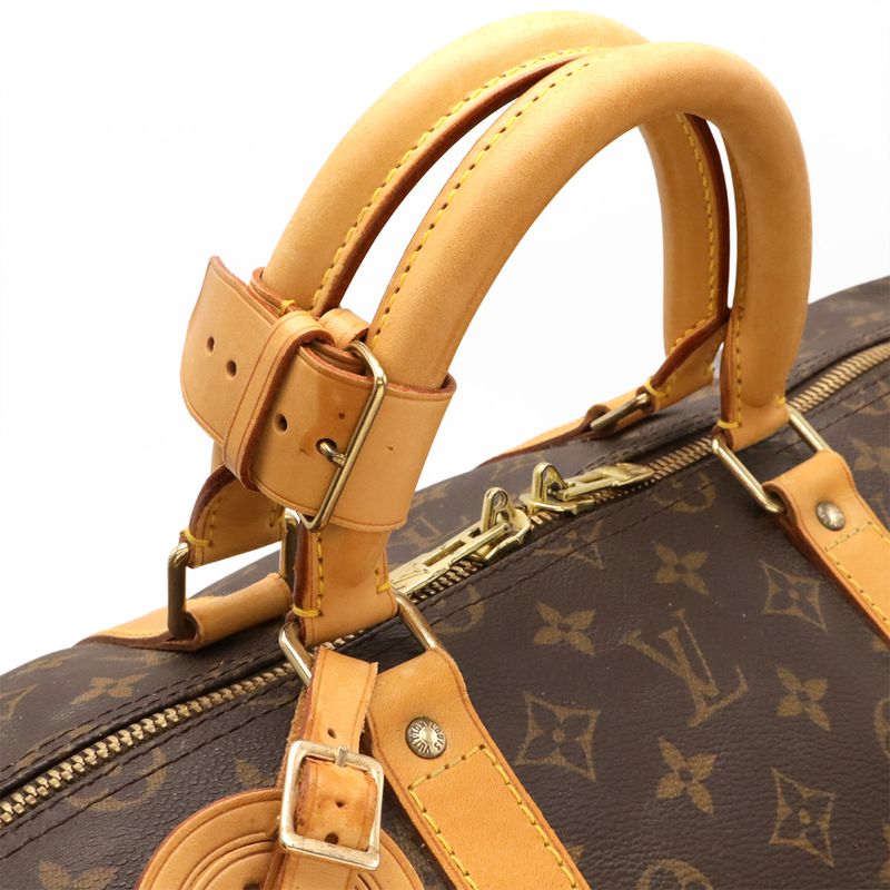 Louis Vuitton Monogram Keepall Bandolier 55 Boston Bag Travel Purse Travel Bag