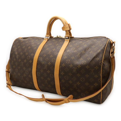 Louis Vuitton Monogram Keepall Bandolier 55 Boston Bag Travel Purse Travel Bag
