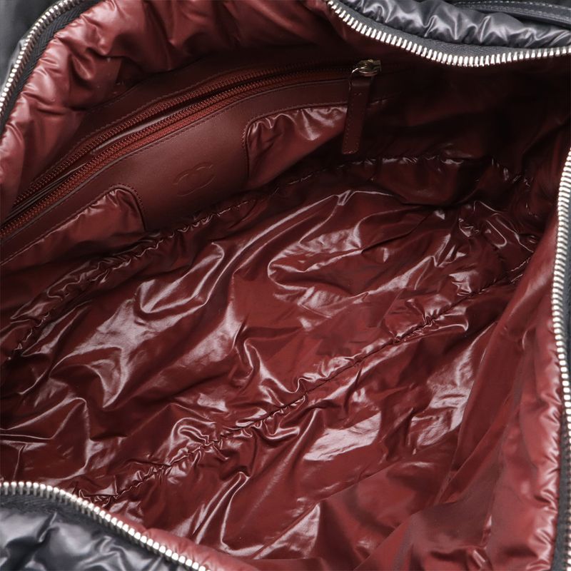 CHANEL Coco Cocoon Medium Tote MM Tote Bag Shoulder Bag Quilted Nylon Black