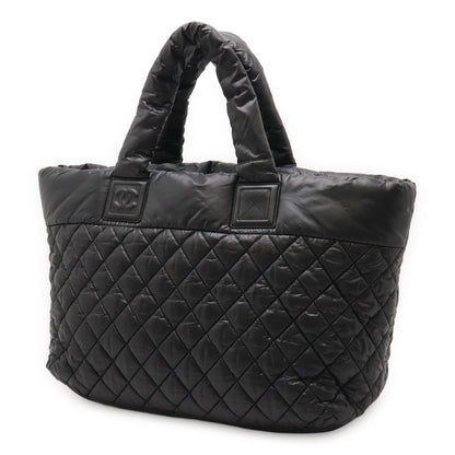 CHANEL Coco Cocoon Medium Tote MM Tote Bag Shoulder Bag Quilted Nylon Black