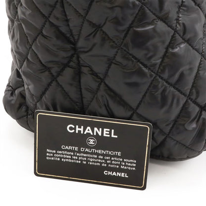 CHANEL Coco Cocoon Medium Tote MM Tote Bag Shoulder Bag Quilted Nylon Black