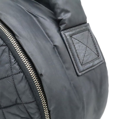 CHANEL Cocococoon Backpack Rucksack Sac Daypack Quilted Nylon Leather Black
