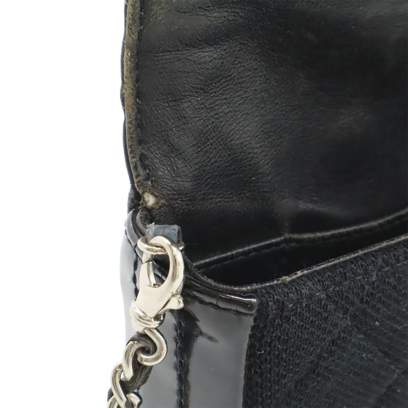 CHANEL 2.55 Matelasse Chain Bag Shoulder Bag Semi-shoulder Canvas Patent