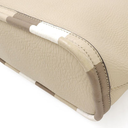 FENDI Selleria Handbag 2WAY Shoulder Bag One Shoulder Crossbody Leather Sand