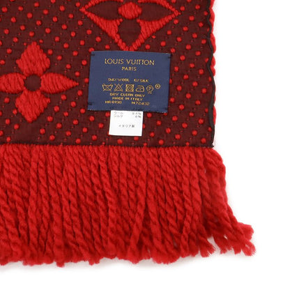 Louis Vuitton Echarpe Logomania Muffler - 94% Wool 6% Silk Ruby - Red M72432