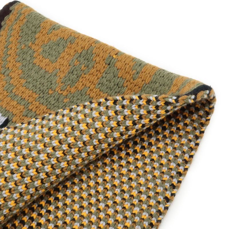 HERMES Grande Tenue Muffler - Shawl Knit Braided Belt Pattern 100% Cashmere