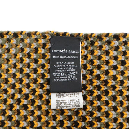 HERMES Grande Tenue Muffler - Shawl Knit Braided Belt Pattern 100% Cashmere
