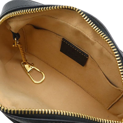GUCCI Ophidia Sherry Line Pochette Mini Shoulder Bag Crossbody Leather Black