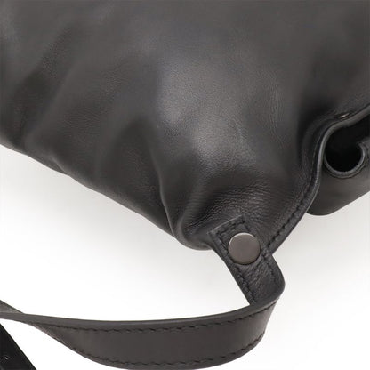 BOTTEGA VENETA Intrecciato Waist Bag Body Bag Leather Black 121604