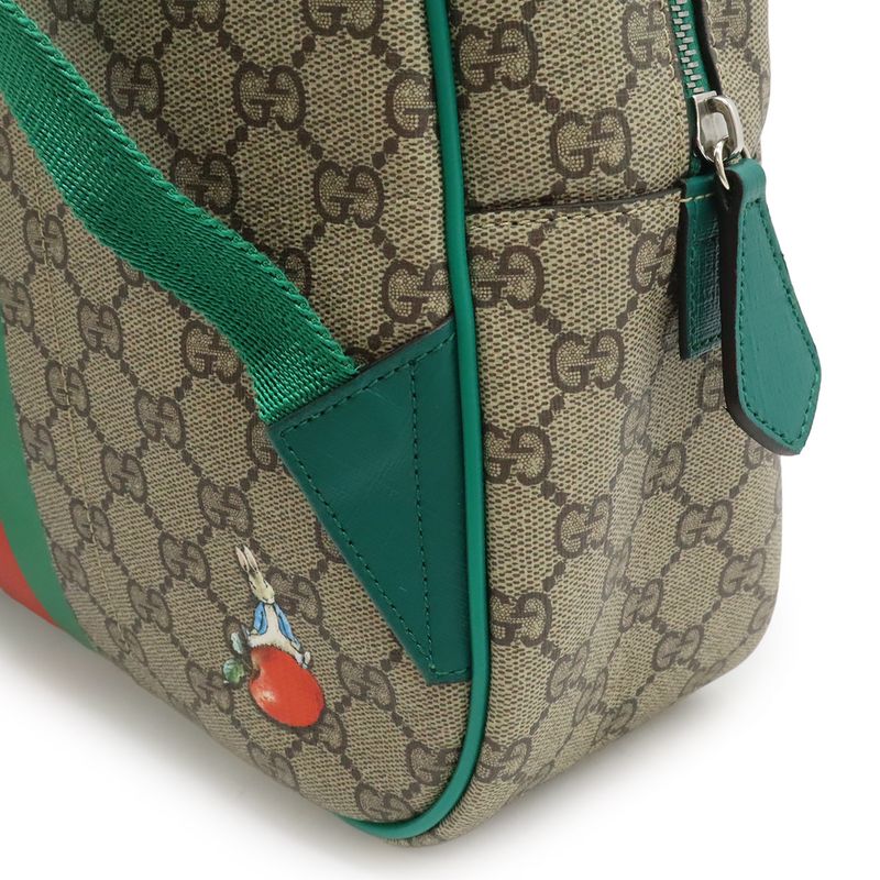 GUCCI Children's GG Supreme Backpack Rucksack Sac Peter Rabbit Collaboration