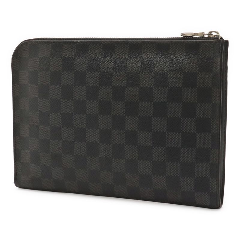 Louis Vuitton Damier Graphite Pochette Joule PM NM2 Clutch Bag Second Bag Pouch