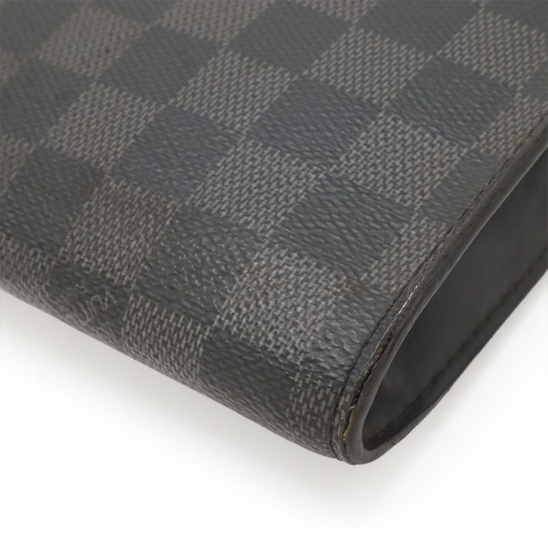 Louis Vuitton Damier Graphite Pochette Joule PM NM2 Clutch Bag Second Bag Pouch
