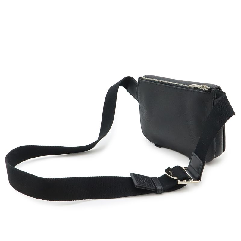 LOEWE Anagram Military-bum Bag Body Bag Shoulder-bag Crossbody Leather Black