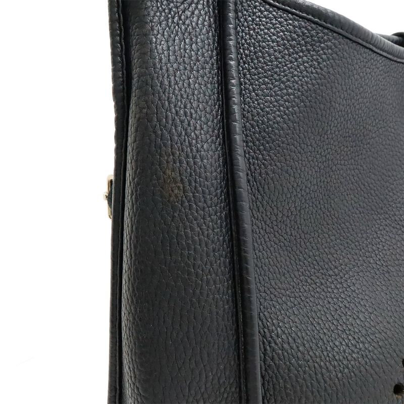 HERMES Evelyne 3 III GM Shoulder Bag Crossbody Taurillon Clemence Black