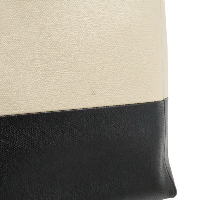 CELINE Vertical Cabas Small Tote Bag 2WAY Shoulder Bag Crossbody Bicolor
