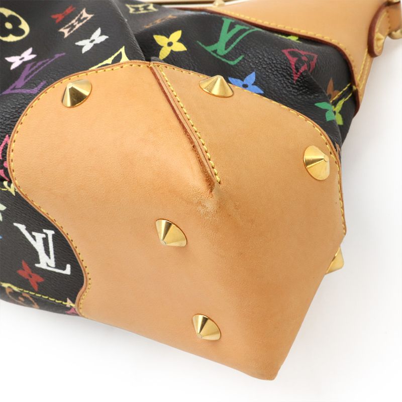 Louis Vuitton Monogram Multicolor Judy MM Handbag 2WAY Shoulder Bag Shoulder