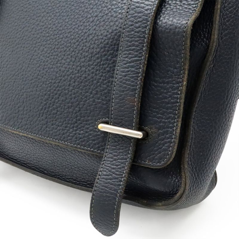 HERMES Steve Caporal 27 Shoulder Bag Messenger Bag Crossbody Taurillon Clemence
