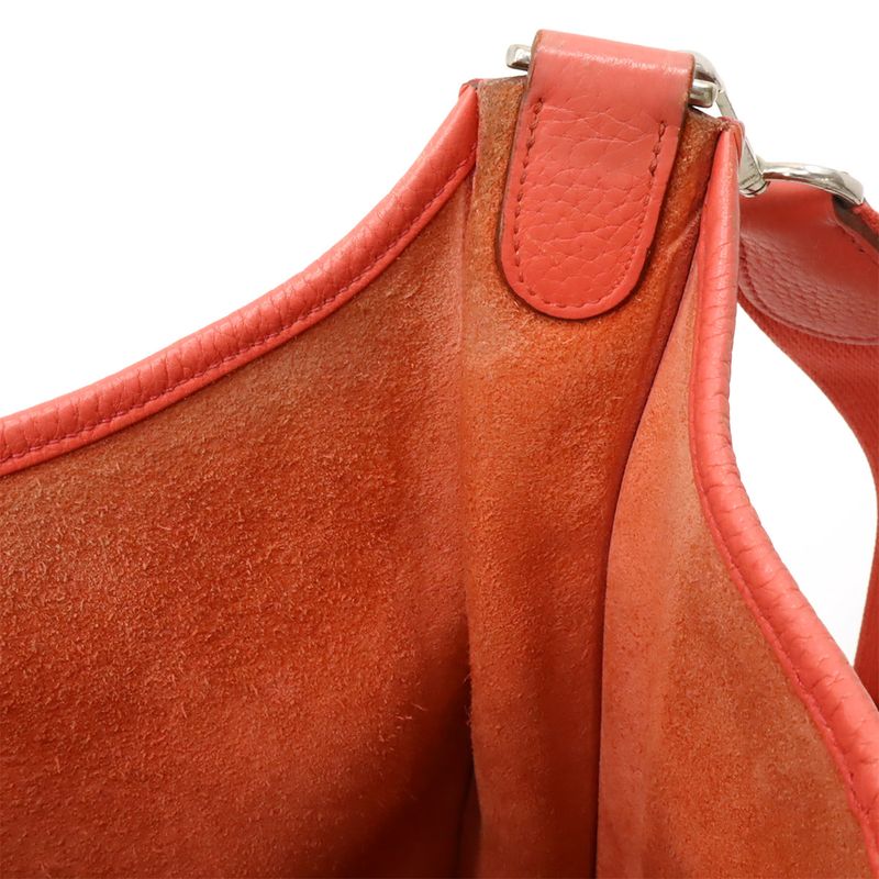 HERMES Evelyne 3 III PM Shoulder Bag Taurillon Clemence Leather Bougainvillea