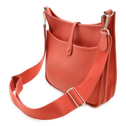 HERMES Evelyne 3 III PM Shoulder Bag Taurillon Clemence Leather Bougainvillea