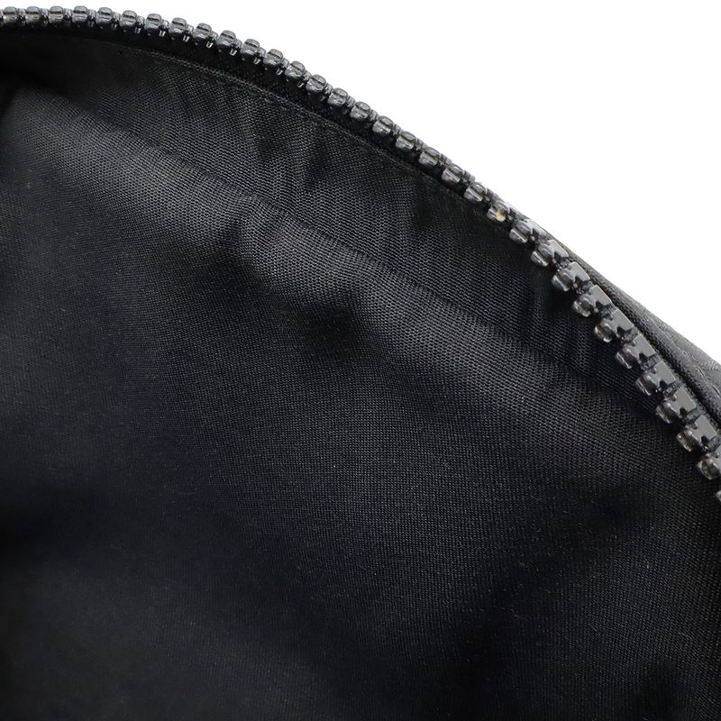 GUCCI GG Nylon Body Bag Waist Bag Hip Bag Shoulder Bag Leather Black Outlet
